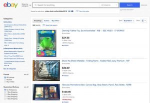 Disney eBay listings